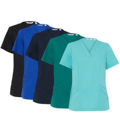 NNT Uniform Womens Next Gen Antibacterial Florence Scrub Top V Neck Nurse CATULM