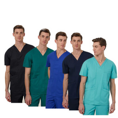 NNT Uniform Mens Next Gen Anti Bacterial Carl Scrub Top V-neck Nurse Work CATRFV