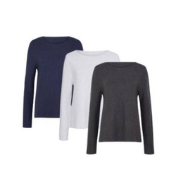NNT Womens 100% Cotton Womens Textured Box Knit Jumper Long Sleeve CAT5CB