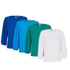 NNT Womens 3/4 Sleeve Crew Neck Top Comfortable Classic Fit Blouse CATUPM