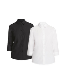 NNT Womens 3/4 Sleeve Shirt Formal Classic Slimline Collar Business Shirt CATU88