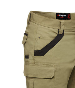KingGee Mens Tradies Stretch Cargo Shorts Tough Work Safety Utility Comfy K69870