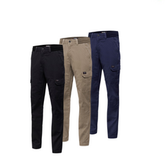 KingGee Mens Rib Comfy Waist Pant Tough Waistband Work Safety Drawstring K13005