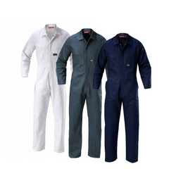 Mens Hard Yakka Mid Weight Coverall Cotton Drill Overall Work Safe Tough Y00010