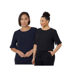 NNT Womens Georgie Fluted Sleeve Casual Classic Fit Business Work Shirt CATUK4
