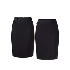 NNT Womens Helix Dry Poly Pleat Skirt Waist Band Detail Zip Business CAT2NJ