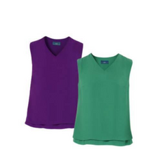 NNT Womens Discontinues Double Georgette V Neck Layrd BLS Short Sleeve CAT9XN