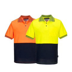 Portwest Mens Prime Mover Short Sleeve Cotton Polo Shirt Comfort Work MP210