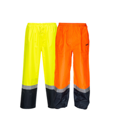 Portwest Mens Wet Weather Leisure Pants Waterproof Hi-Vis Work Reflective MP202