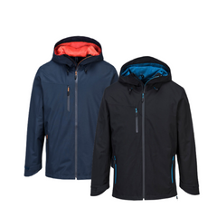Portwest Mens X3 Shell Jacket Waterproof Hooded Full Zip Breathable Jacket S600