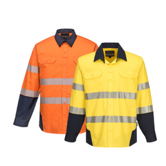 Portwest PW3 Shirt 2 Tone Lightweight Reflective Tape Work Safety PW372