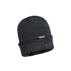 Portwest Reflective Knit Cap Insulatex Lined Black Acrylic Warmth Beanie B026