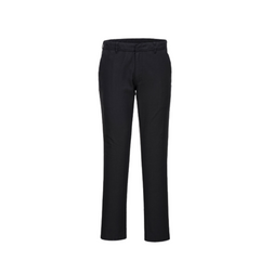 Portwest Stretch Slim Chino Pants Reflective Black Slim Fit Comfy Pant S232