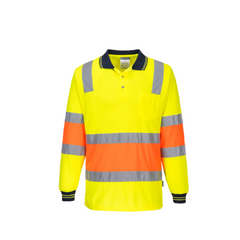Portwest Two-toned Biomotion Polo Comfortable Shirt Reflective Work Safety MP511