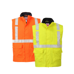 Portwest Bizflame Rain Hi-Vis Antistatic FR Bodywarmer Lightweight Safety S776