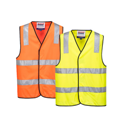 Portwest Day/Night Vest 2 Tone Hi Vis Relfective Taped Work Safety MV102