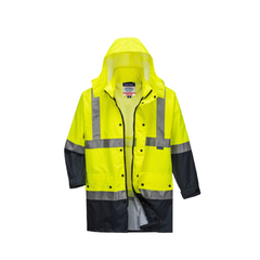 Portwest Mackay Anti-Static Jacket Waterproof Hood Reflective Work Safety MJ370