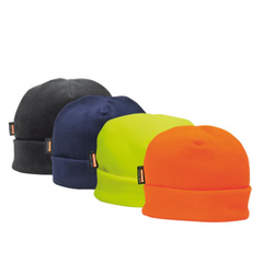 Portwest Mens Beanie Hat LED Head Light USB Rechargeable Warm Work Comfort B029
