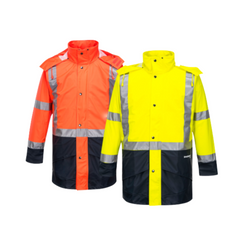Portwest Mens Huski Farmers Hi-Vis Jacket Waterproof Breathable Taped K8104