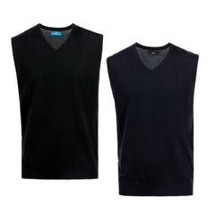 NNT Mens Fashioned Knit Jacket V-Neck Winter Warm Comfort Sleeveless Vest CATF24