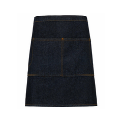 NNT Chef Work Half Apron No Pockets Durable Polycotton Tough Heavyweight CATK2C