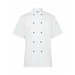 NNT Unisex Adult Chef Jacket Short Sleeve Macquarie Poly Cotton Work CATP5J