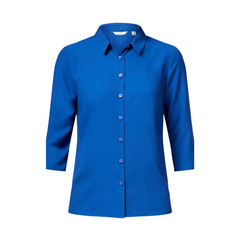 NNT Womens 3/4 Sleeve Pleat Detail Formal Blouse Classic Fit Business CATUDK