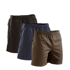 Stubbies Ruggers Mens Long Leg Shorts Draw Cord Cotton Elastic Waist Work SE214X