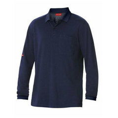 Mens Hard Yakka Work Shirt Cotton Pique Polo Business Long Sleeve Y11307
