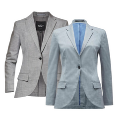 NNT Womens Formal Blazer Half Lined 1 Button Linen Look Jacket  Business CAT1E9