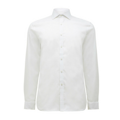 NNT Men Business Shirt Long Sleeve Honeycomb Shirting Formal Cotton Shirt CATJ6E