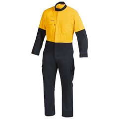 Mens Hard Yakka Protect Hi-Vis 2 Tone Tecasafe Plus Coverall Safety FR Y00302
