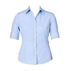 NNT Womens Discontinued Gingham S/S French Cuff Shirt Business Shirt CAT47G