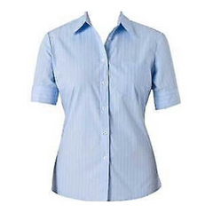 NNT Womens Cotton Blend Stripe S/S SCTION BK Shirt Classic Business Shirt CAT479